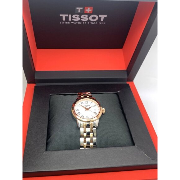 Tissot Women's Watch T1292102201300 Swiss Quartz Rose Gold Silver Steel 28mm - Picture 3 of 14